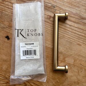 Top Knobs Morris Pull 5-1/16” gold set of 5